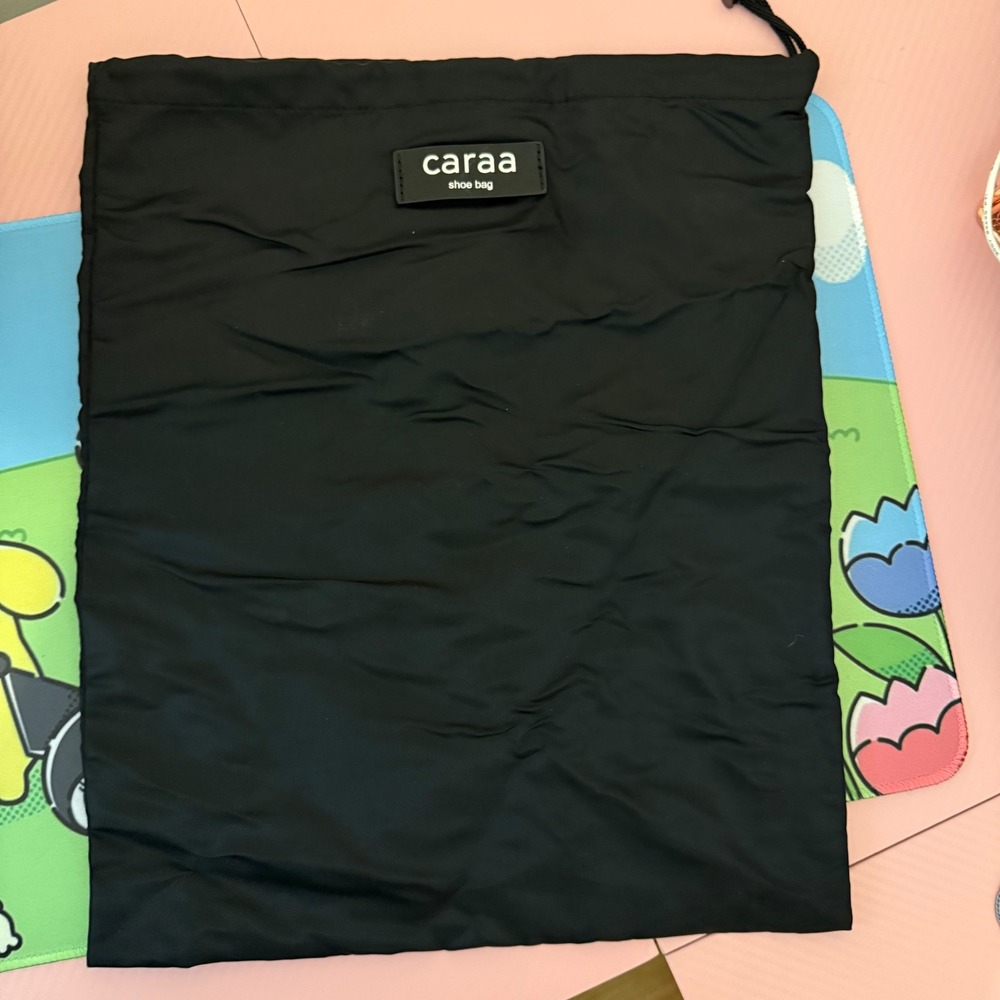 CARAA Black Shoe‎ Bag Dust Drawstring Travel Storage Pouch